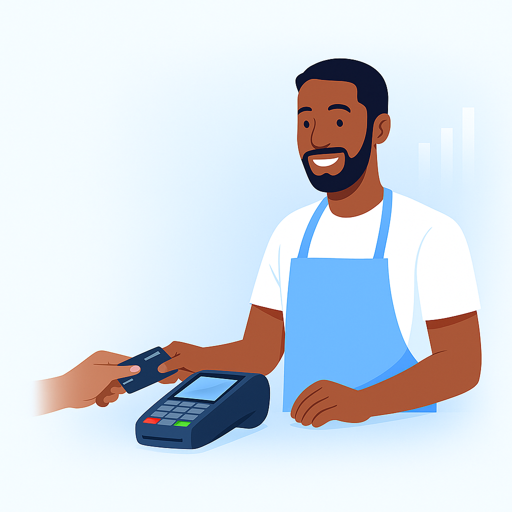 Prime Swipe card processing interface